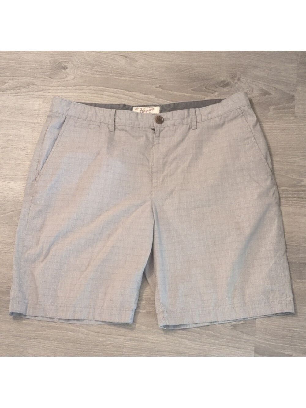 Original Penguin gray plaid shorts size 38